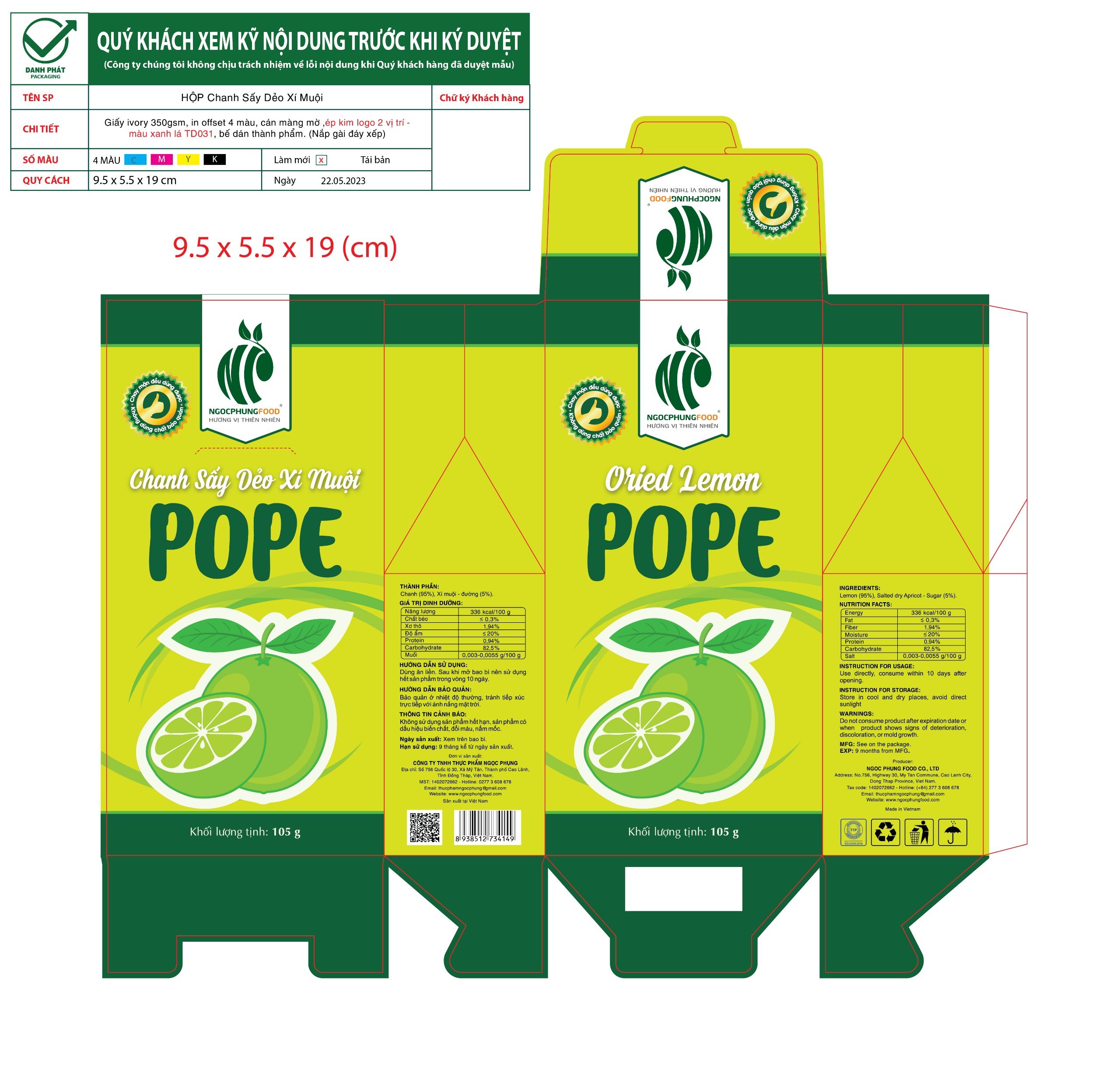 Chanh sấy dẻo POPE